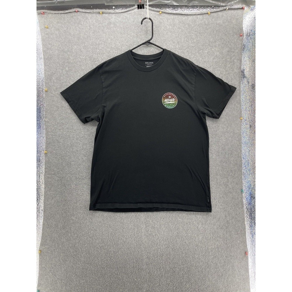 Billabong Kids Shirt Solid Black Short Sleeve Size XL Cotton Aloha Surfer - Picture 7 of 9